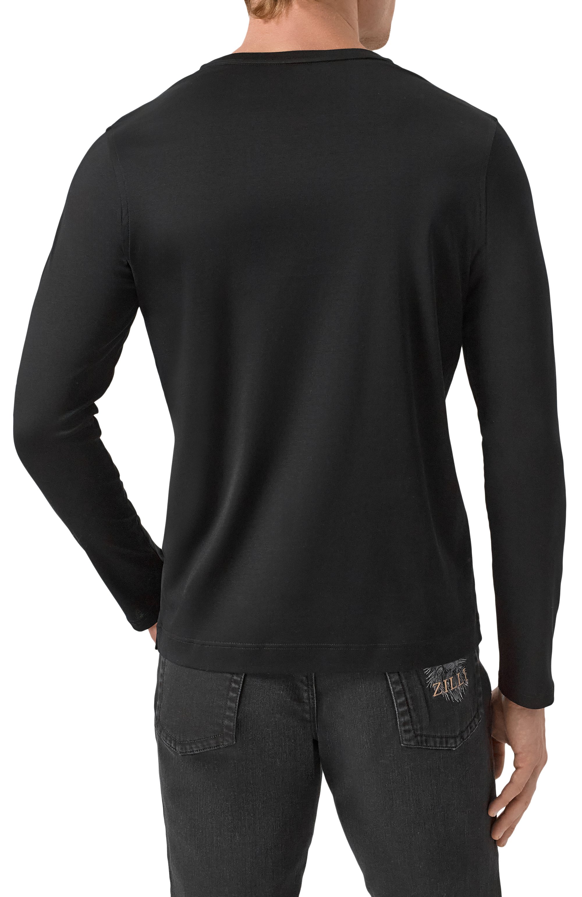 Хлопковый лонгслив ZILLI, арт. TSR04CM0100VSNAK0, фото 4