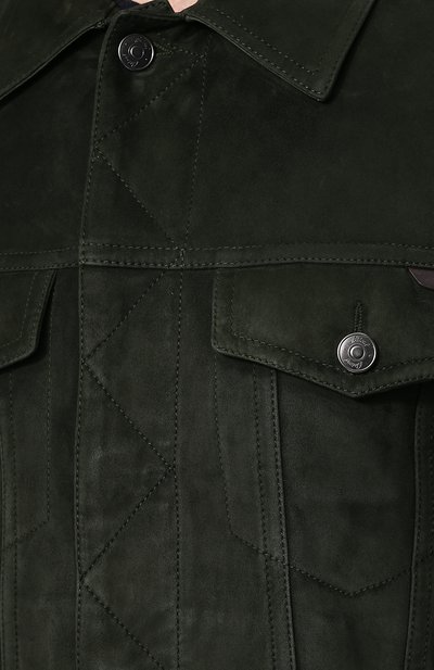 Замшевая куртка на молнии с отложным воротником BRIONI, арт. PLQ60L/P7703, фото 5