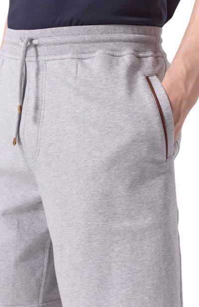 Хлопковые шорты BRUNELLO CUCINELLI, арт. MW8633318G, фото 5