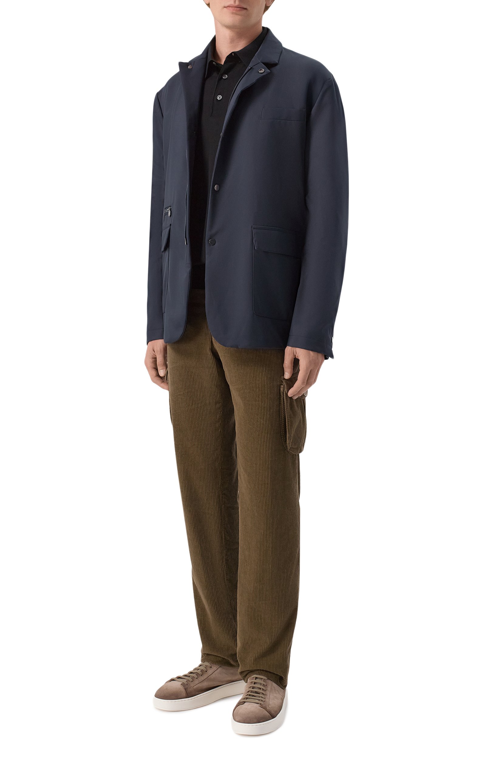 Вельветовые брюки-карго KITON хаки цвета по цене 159500 руб., арт. UFPPCAK0107L, фото 2 Вельветовые брюки-карго KITON, арт. UFPPCAK0107L, фото 2