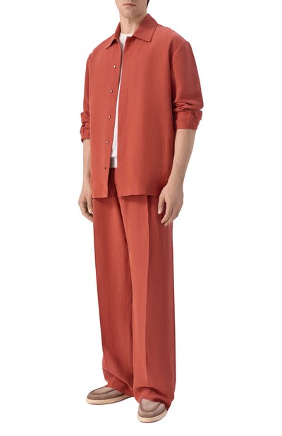 Мужские брюки изо льна и шелка MVST, арт. M26.2PM.T020/F159 LISITEA-LINEN/SILK