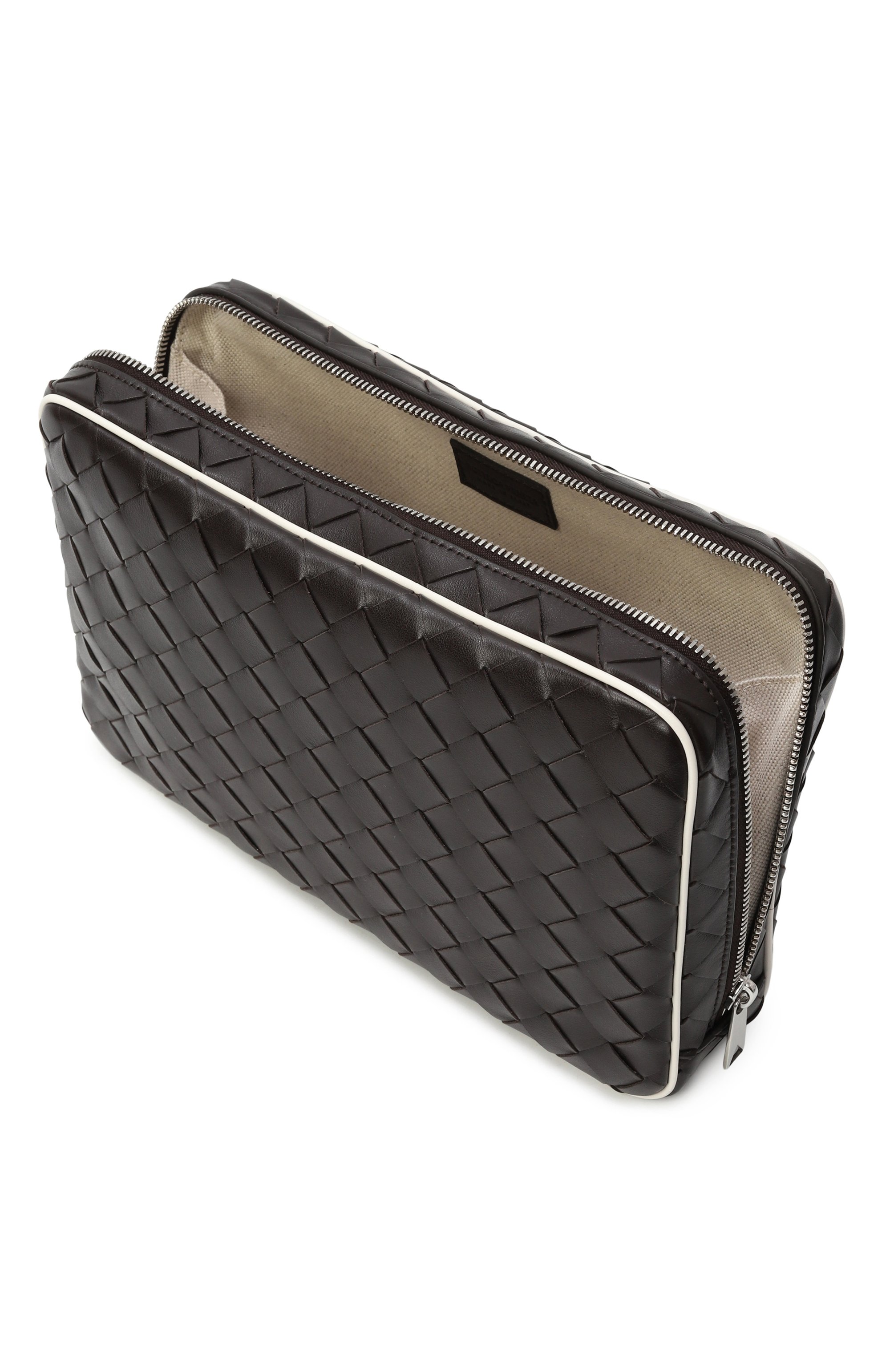 Несессер BOTTEGA VENETA темно-коричневого цвета по цене 185000 руб., арт. 765804/V5UC0, фото 3 Несессер BOTTEGA VENETA, арт. 765804/V5UC0, фото 3