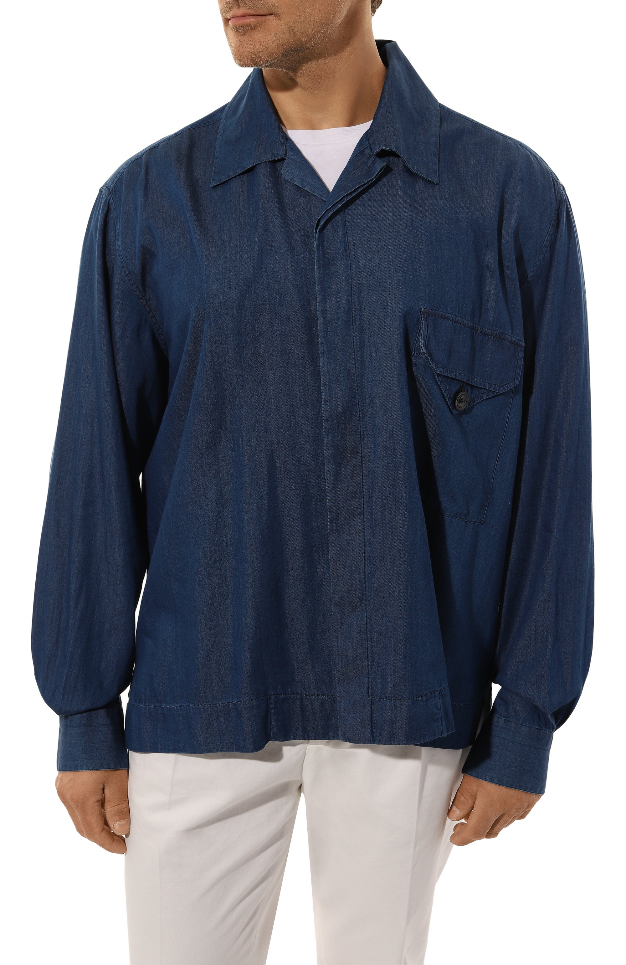 Хлопковая рубашка KITON, арт. UMC030H08857, фото 3