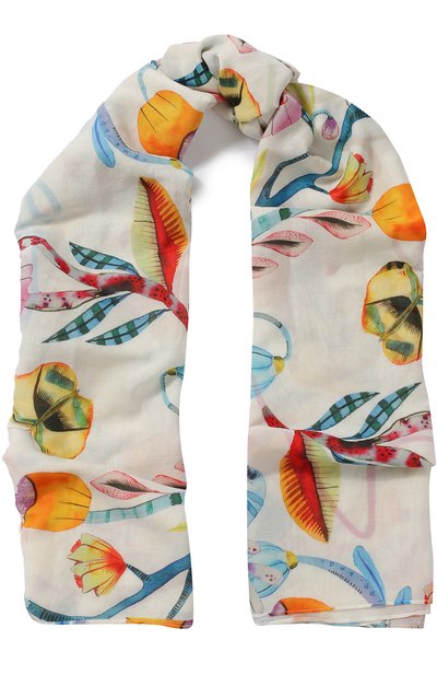 Палантин из смеси хлопка и шелка с принтом GIORGIO ARMANI, арт. 795265/8P118, фото 1