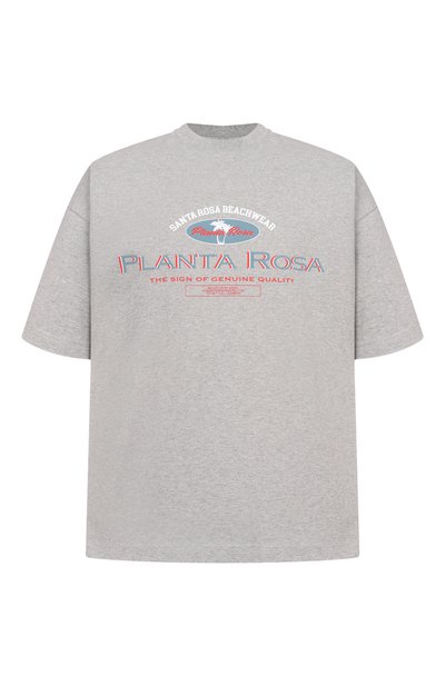 Хлопковая футболка PLANTA ROSA, арт. PR/T02/MINIPALM-WHITE/300