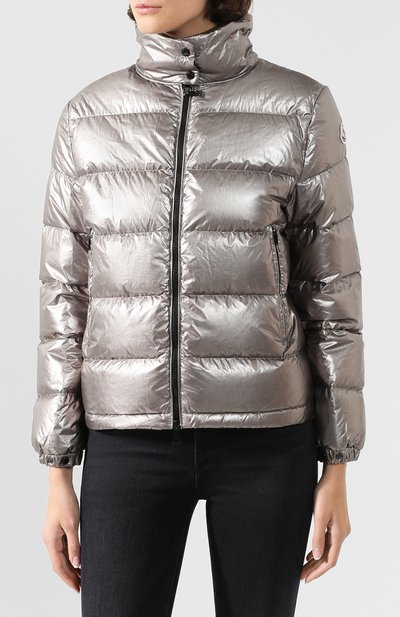 Пуховик MONCLER серебряного цвета по цене 71200 руб., арт. F1-093-1A520-00-C0437, фото 3 Пуховик MONCLER, арт. F1-093-1A520-00-C0437, фото 3