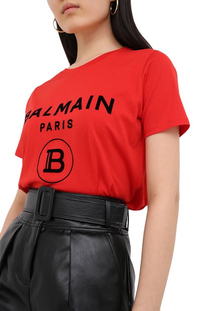 Хлопковая футболка BALMAIN, арт. UF11350/I551, фото 3