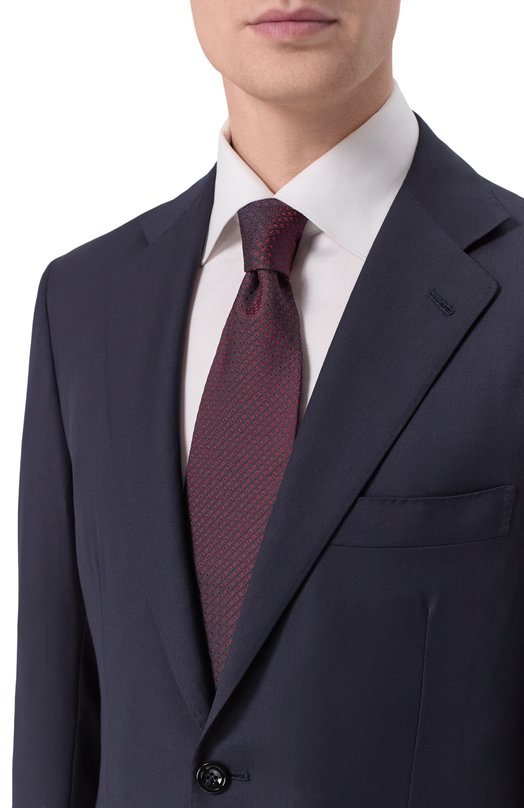 Шелковый галстук Alessandro Gherardi CRAVATTA-L/1008 Бордовый  CRAVATTA-L/1008 Фото 2