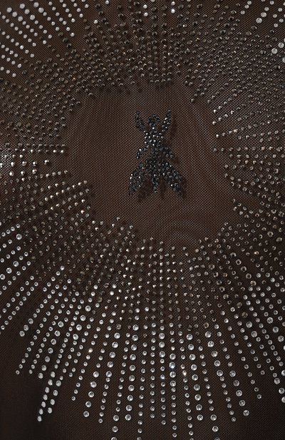 Топ с отделкой пайетками PATRIZIA PEPE черного цвета по цене 13800 руб., арт. 8M1519_J134, фото 5 Топ с отделкой пайетками PATRIZIA PEPE, арт. 8M1519_J134, фото 5