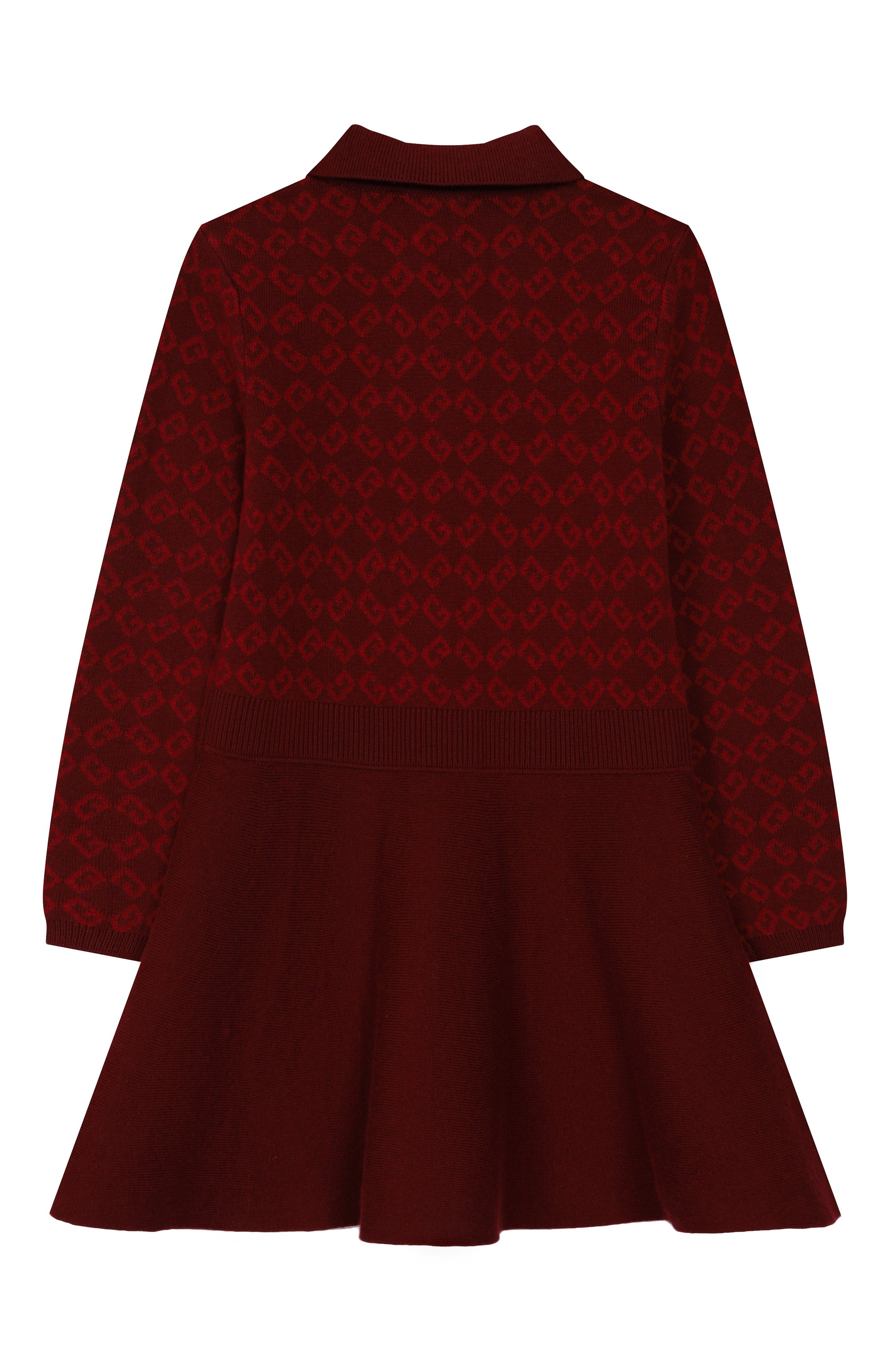 Платье из хлопка и кашемира GIVENCHY бордового цвета по цене 57550 руб., арт. H31000, фото 2 Платье из хлопка и кашемира GIVENCHY, арт. H31000, фото 2