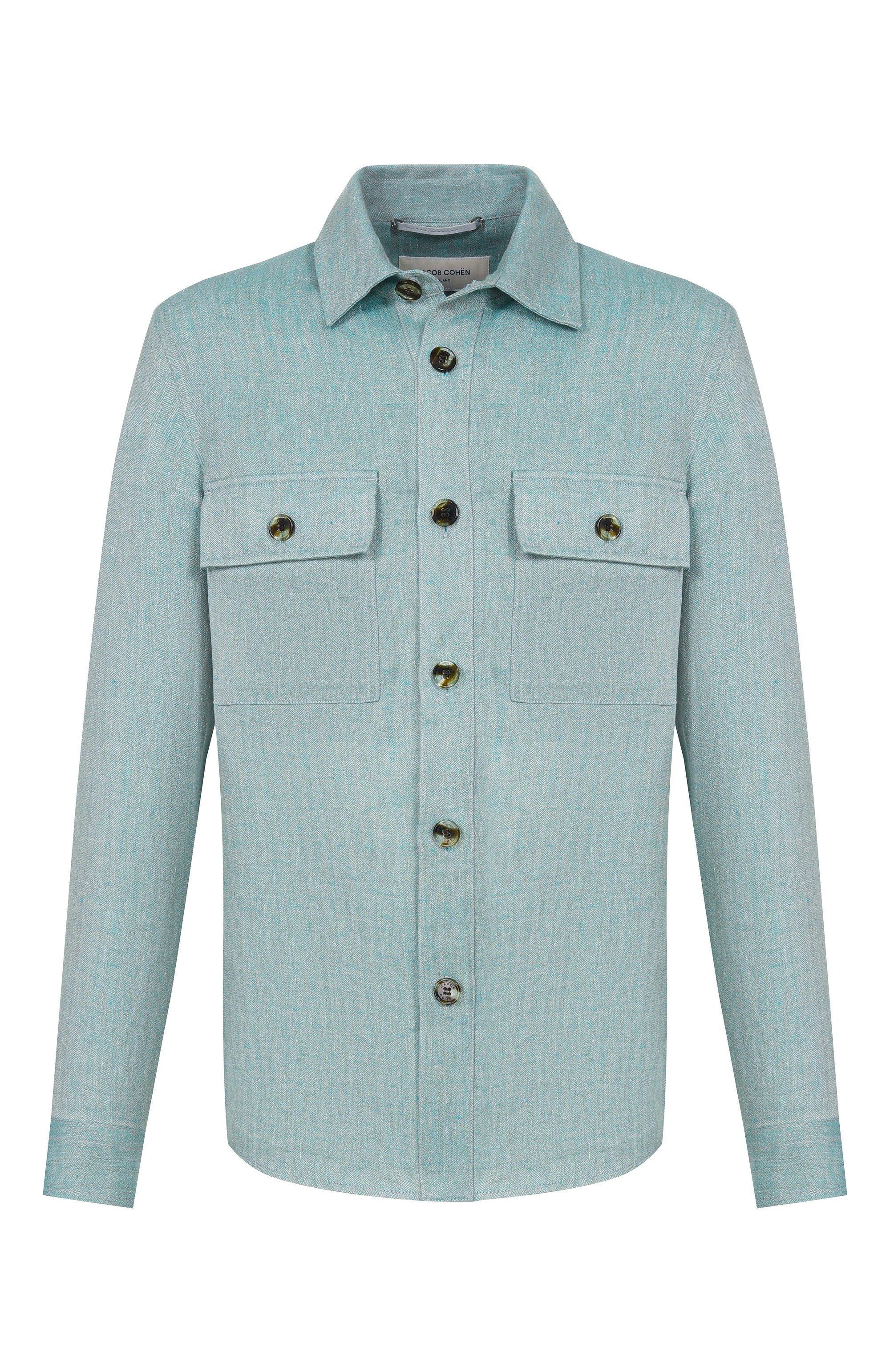 Льняная куртка-рубашка JACOB COHEN, арт. JUR_ER017 080 T861A RW, фото 1