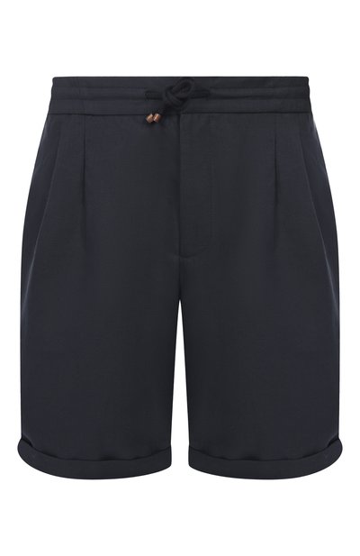 Мужские шорты изо льна и хлопка BRUNELLO CUCINELLI, арт. MH255U0020