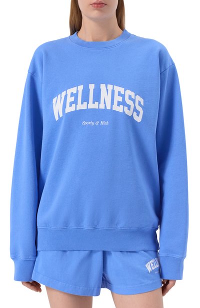 Хлопковый свитшот SPORTY AND RICH, арт. ST071621001BL102, фото 3