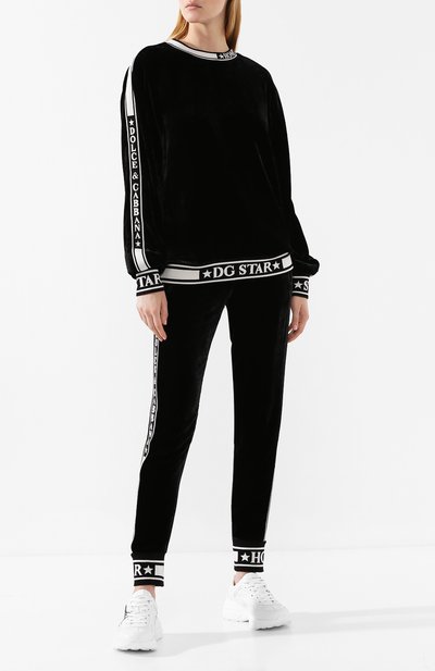 Бархатные джоггеры DOLCE & GABBANA, арт. FTA1DT/FUVJK, фото 2