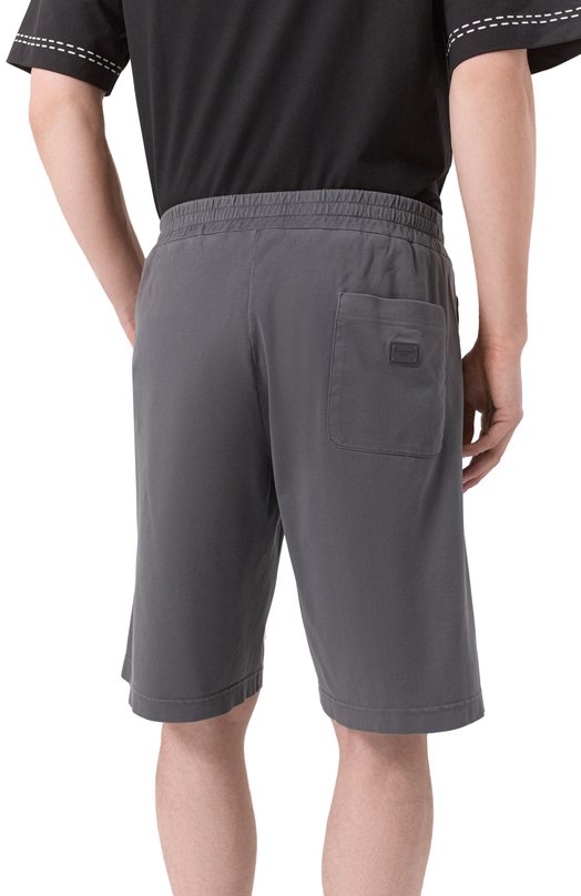 Хлопковые шорты Dolce & Gabbana GP0S5T/G7N7G Серый  GP0S5T/G7N7G Фото 4