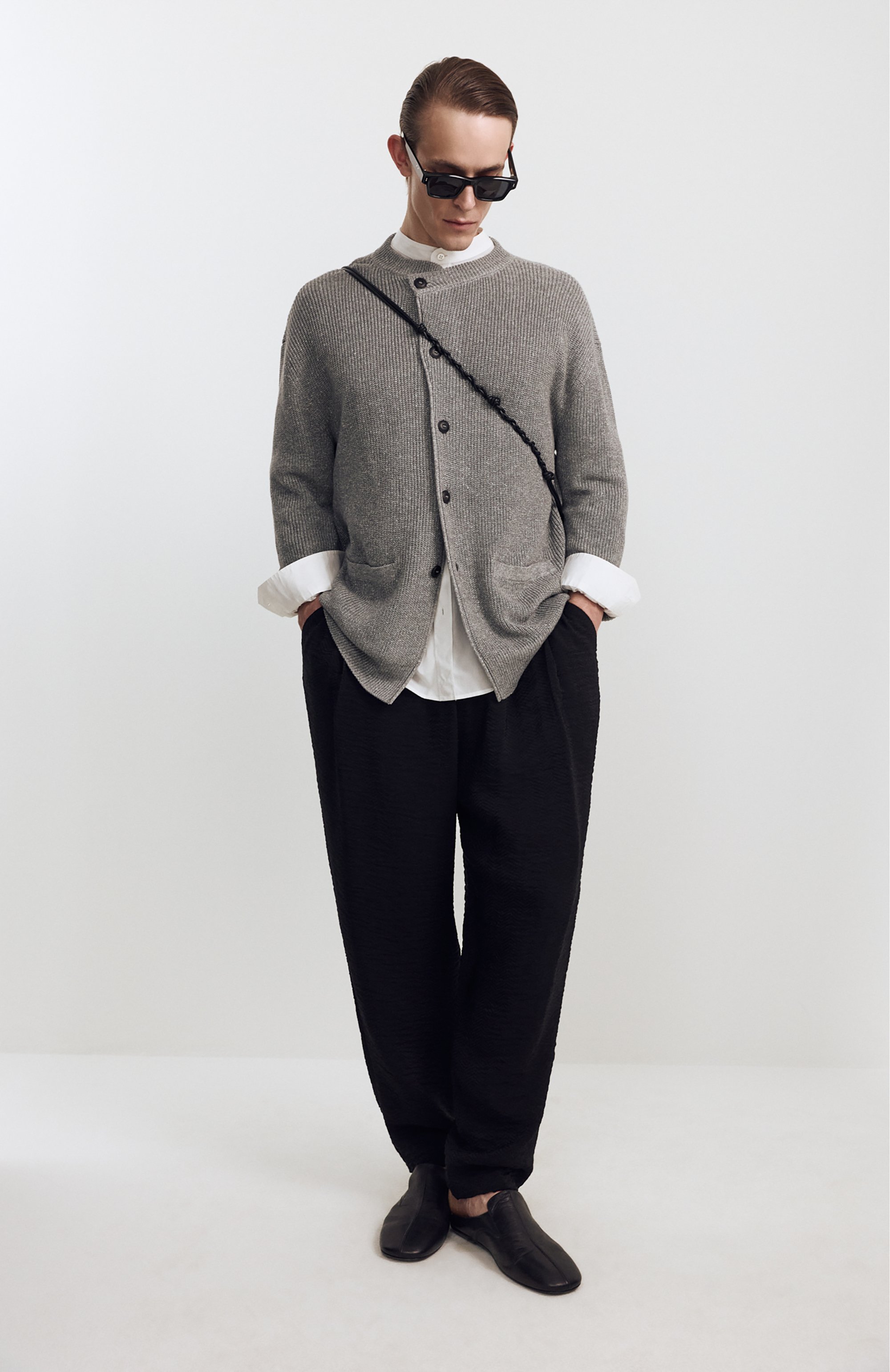 Кардиган изо льна и хлопка GIORGIO ARMANI, арт. GM004373/AF29801, фото 6