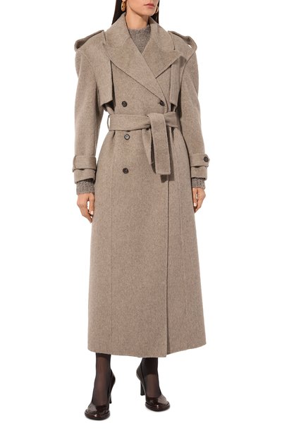 Шерстяное пальто GIUSEPPE DI MORABITO светло-коричневого цвета по цене 189500 руб., арт. 03FWC0050 03368, фото 3 Шерстяное пальто GIUSEPPE DI MORABITO, арт. 03FWC0050 03368, фото 3