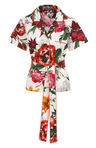 Женская хлопковая блузка DOLCE & GABBANA, арт. F5G67T/HS5TQ