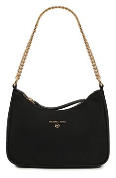 Женская сумка jet set charm medium MICHAEL MICHAEL KORS черного цвета, арт. 32F1GT9C8C | Фото 1 (Сумки-технические: Сумки через плечо, Сумки top-handle; Размер: medium; Материал сплава: Проставлено; Ремень/цепочка: На ремешке; Материал: Текстиль; Драгоценные камни: Проставлено)