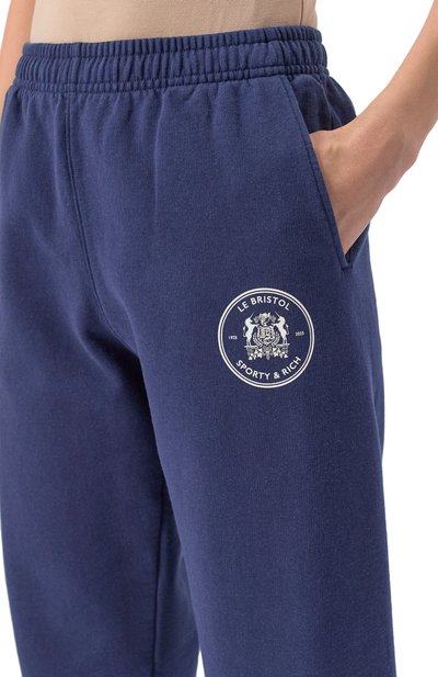 Хлопковые джоггеры sporty & rich x le bristol paris SPORTY AND RICH, арт. PA036517618BL32, фото 5