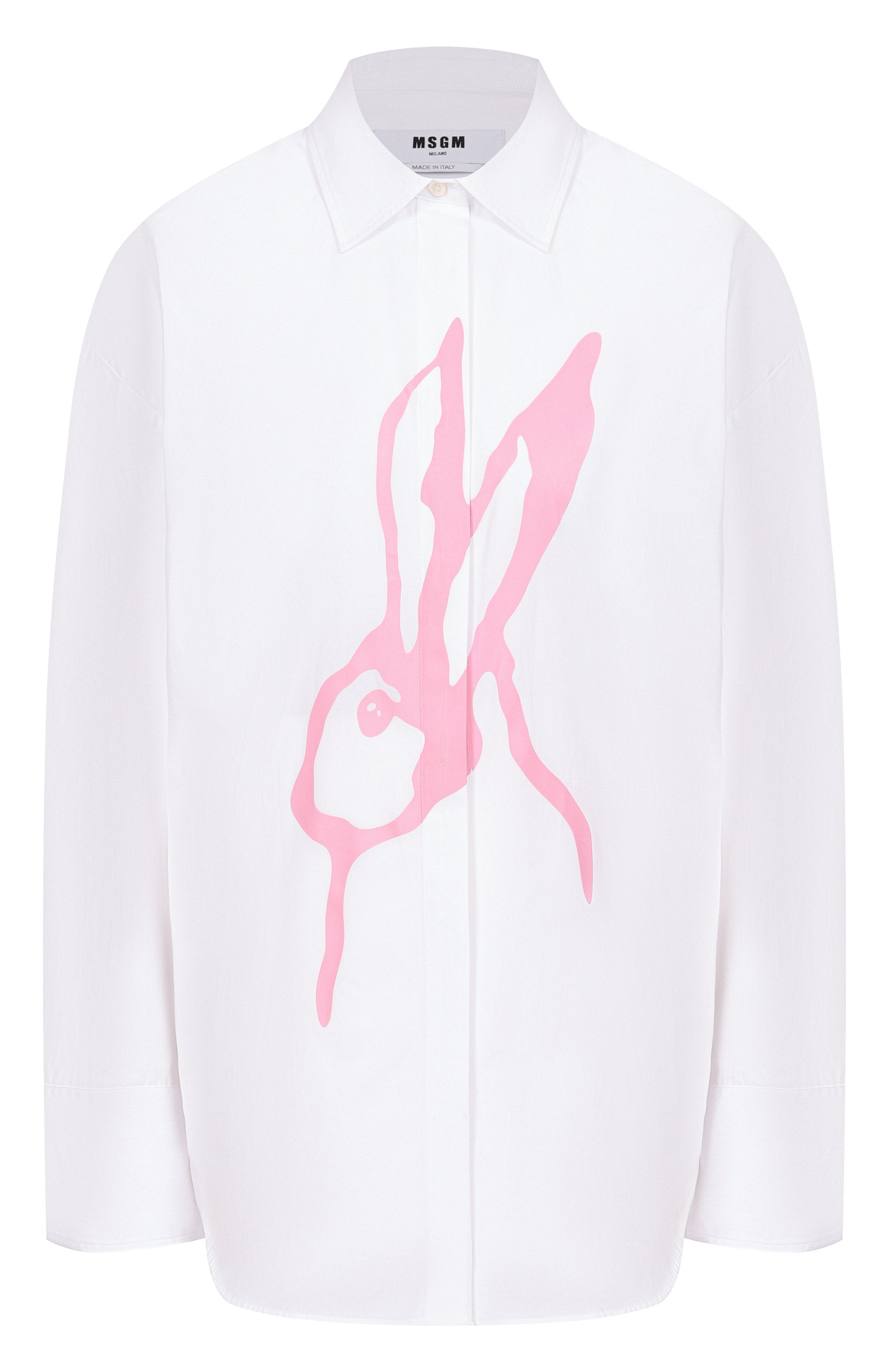 Хлопковая рубашка MSGM, арт. 3941MDE18X/257602, фото 1