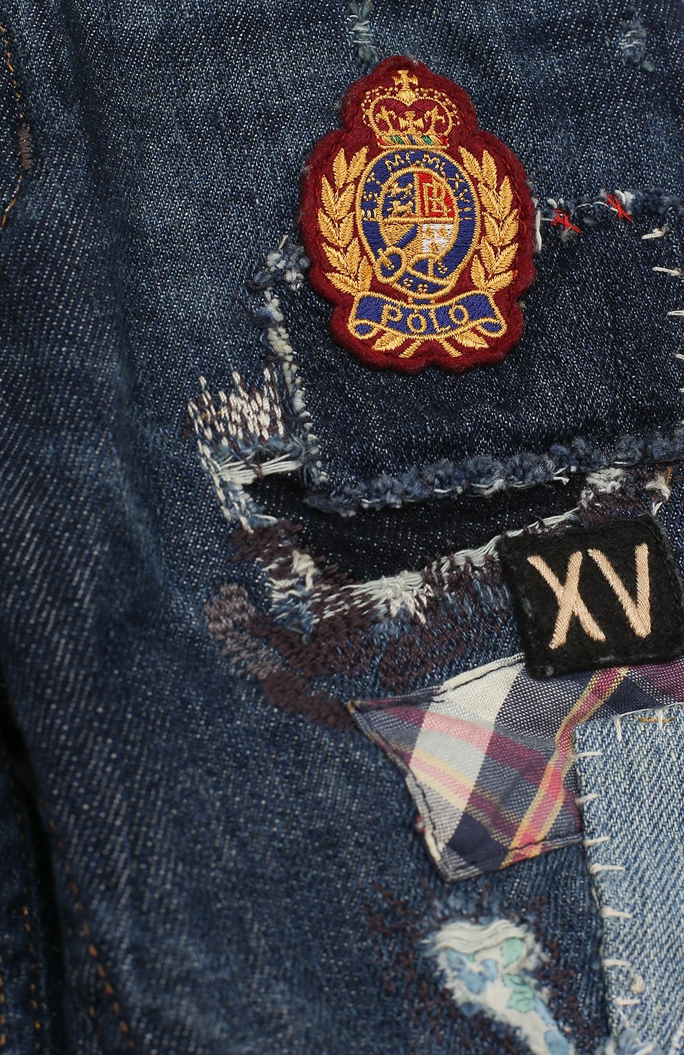 Джинсы с декоративными потертостями и аппликациями POLO RALPH LAUREN, арт. 312670896, фото 3