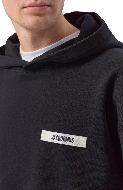 Хлопковое худи Jacquemus 25EH0M00247/AJ00126 Чёрный  25EH0M00247/AJ00126 Фото 5