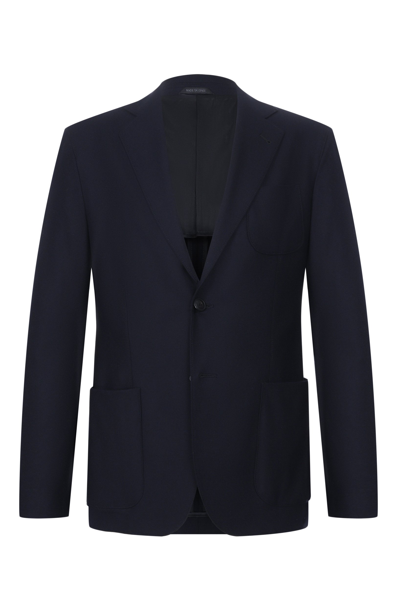 Кашемировый пиджак GIORGIO ARMANI темно-синего цвета по цене 411000 руб., арт. GM000248/TE10115, фото 1 Кашемировый пиджак GIORGIO ARMANI, арт. GM000248/TE10115, фото 1