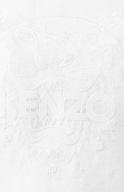 Хлопковое платье KENZO белого цвета по цене 23050 руб., арт. 2R07014YH, фото 5 Хлопковое платье KENZO, арт. 2R07014YH, фото 5