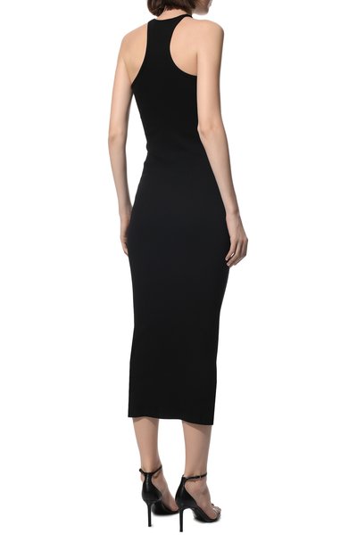 Хлопковое платье OFF-WHITE черного цвета по цене 47800 руб., арт. 0WDB366C99JER001, фото 4 Хлопковое платье OFF-WHITE, арт. 0WDB366C99JER001, фото 4