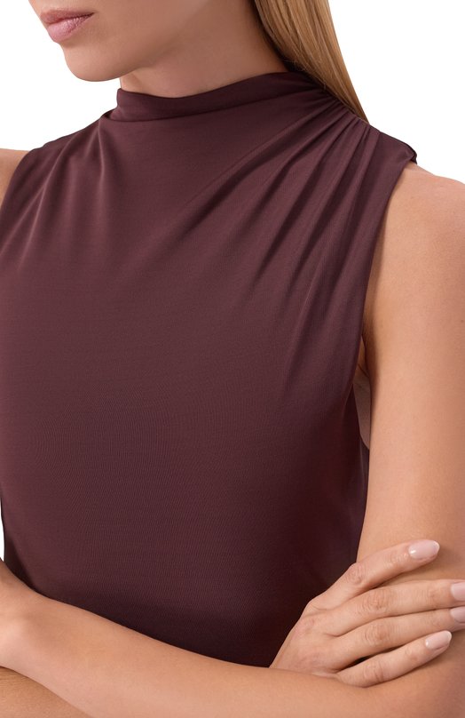 Платье из вискозы BOSS 50557369 Коричневый  50557369 Фото 4