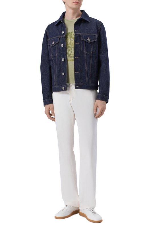 Хлопковая футболка Stefano Ricci MNH6205360/TE0001 Зелёный  MNH6205360/TE0001 Фото 2