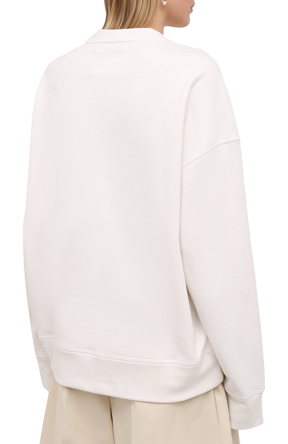 Хлопковый свитшот JIL SANDER, арт. JPPS707513-WS248608, фото 4