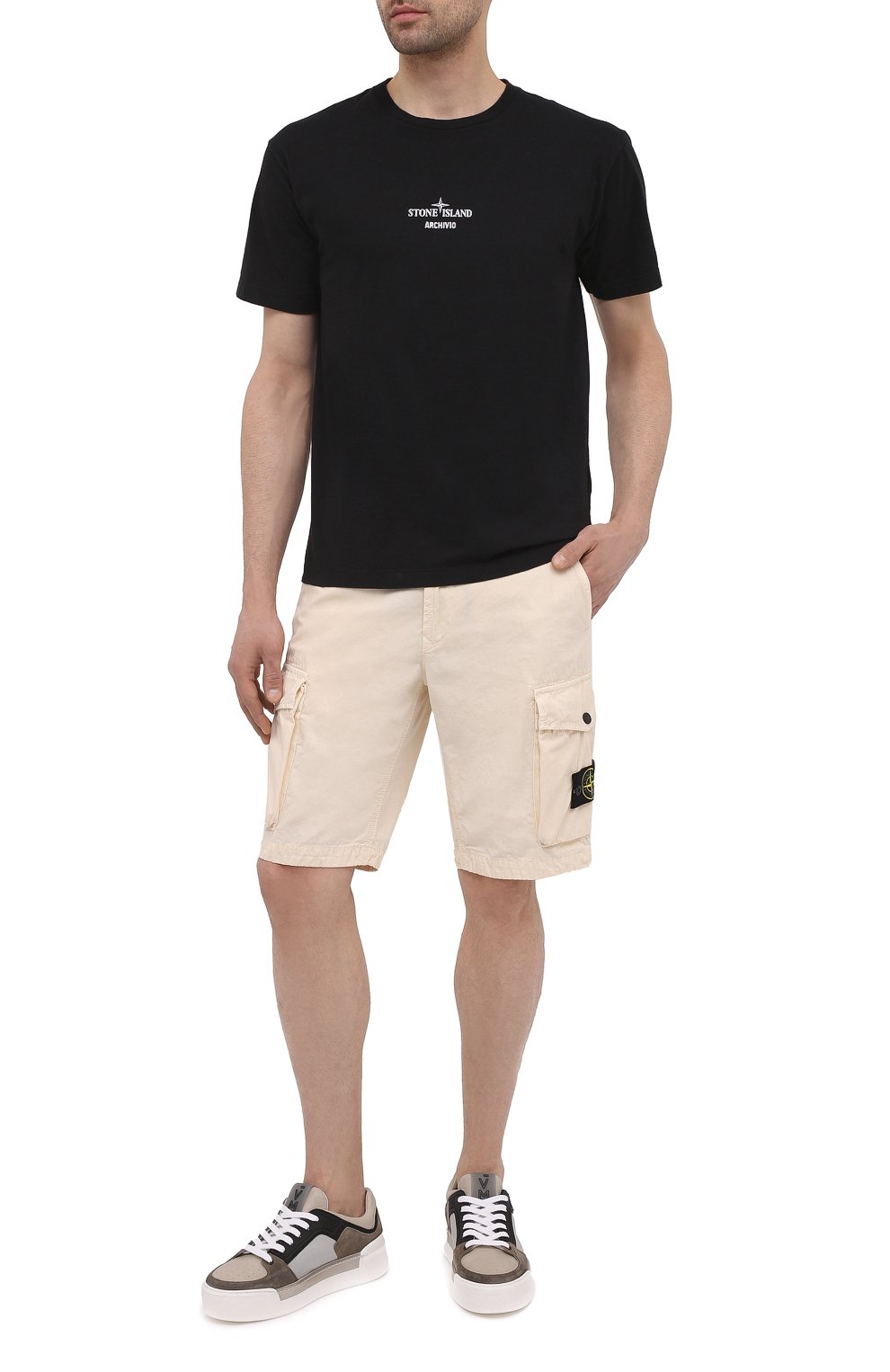 Хлопковые шорты STONE ISLAND, арт. 7415L07WA, фото 2