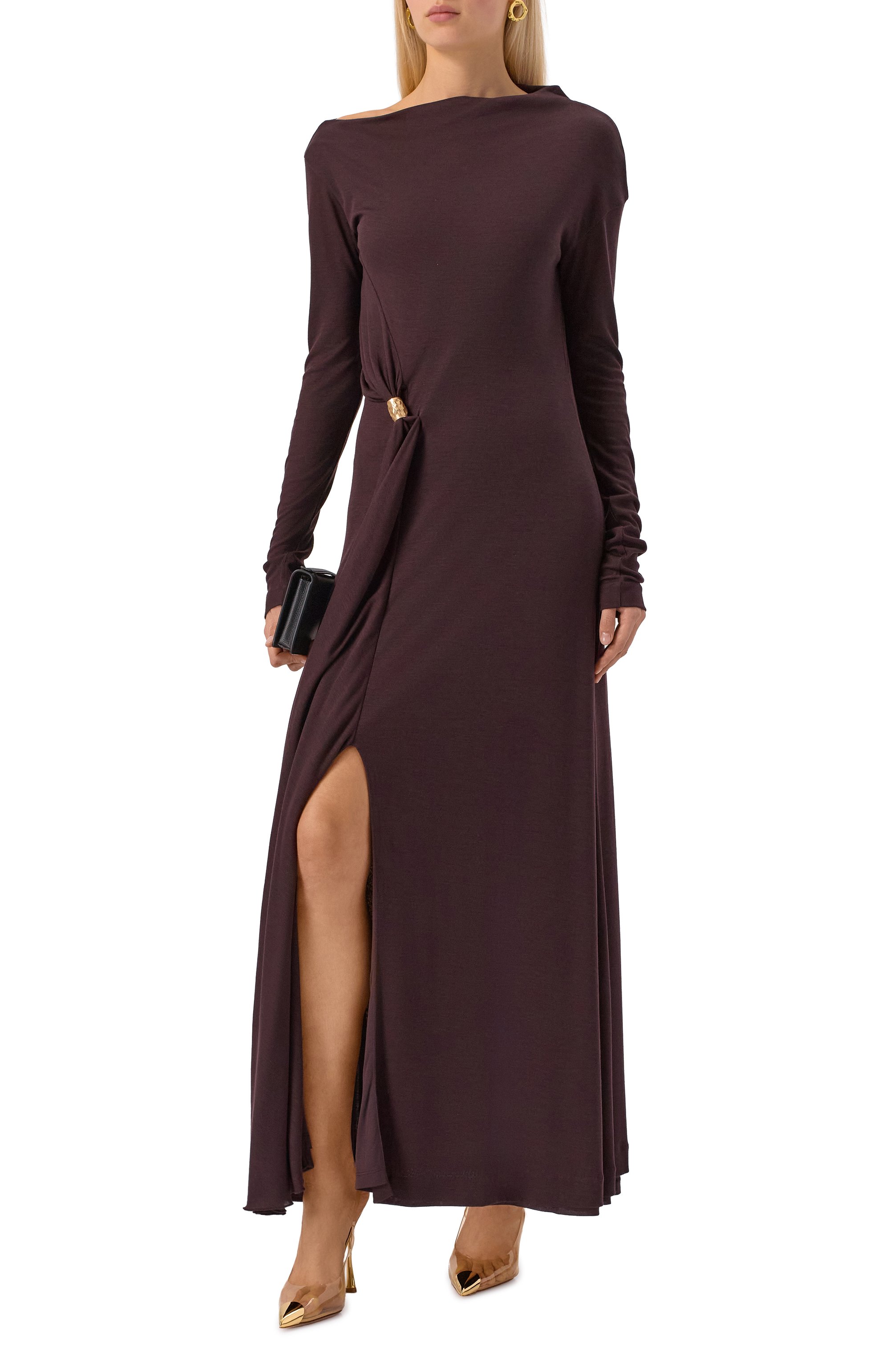 Платье из лиоцелла и кашемира BOSS, арт. 50550731, фото 2