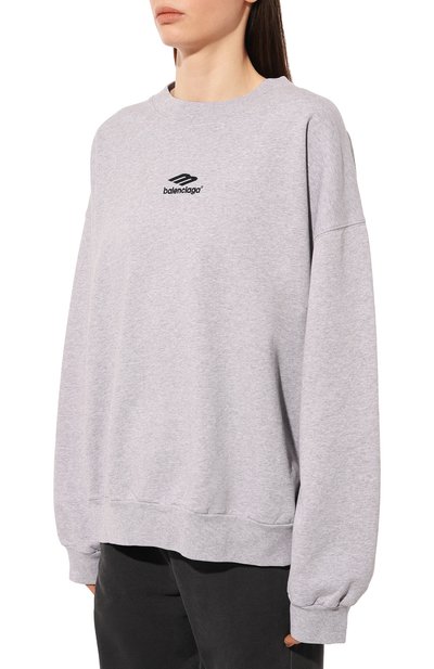 Хлопковый свитшот BALENCIAGA, арт. 697869/TMVA61663, фото 3