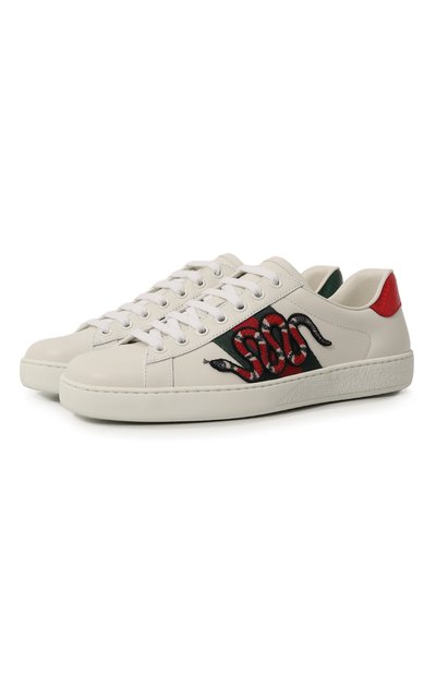 Кожаные кеды ace GUCCI, арт. 456230 02JP0, фото 1