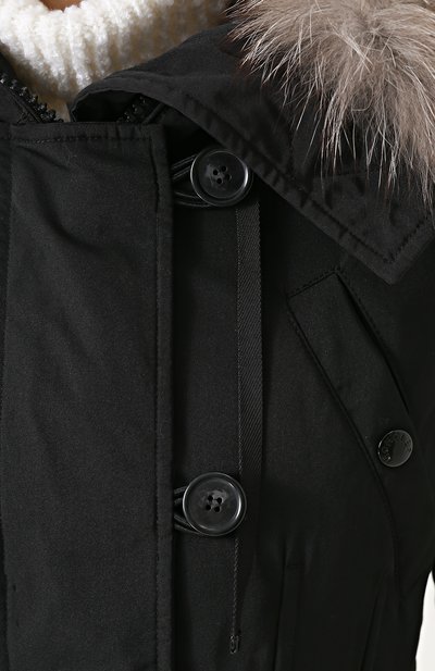 Приталенная пуховая парка с меховой отделкой MONCLER, арт. C2-093-49868-25-57136, фото 5