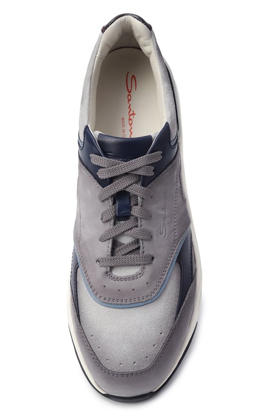 Кожаные кроссовки Innova Santoni MBIG22112BINGXUB Серый  MBIG22112BINGXUB Фото 6