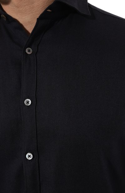 Рубашка из хлопка и лиоцелла CANALI, арт. CSL70B1/GL03355, фото 5