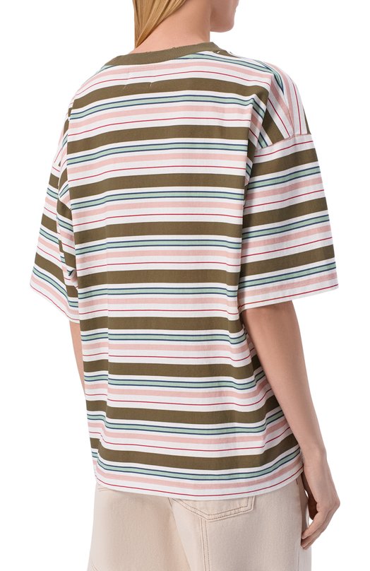 Хлопковая футболка Halfboy HS261WT028 JS014/STRIPES TEE Разноцветный  HS261WT028 JS014/STRIPES TEE Фото 4