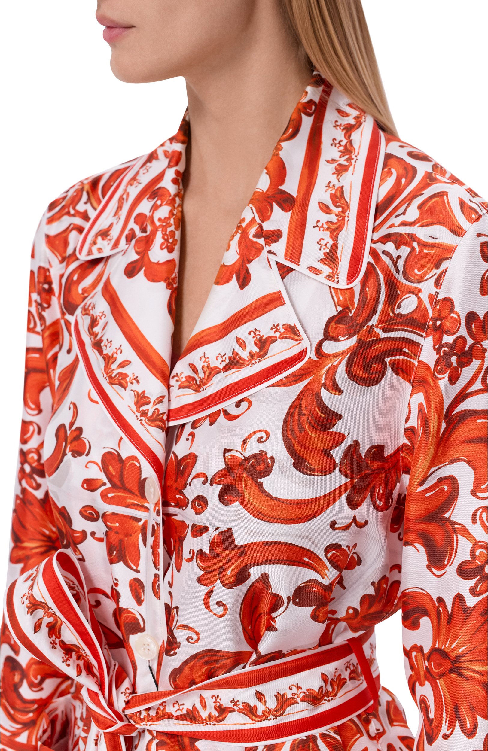 Шелковая рубашка DOLCE & GABBANA, арт. F5Q03T/GDDRE, фото 5