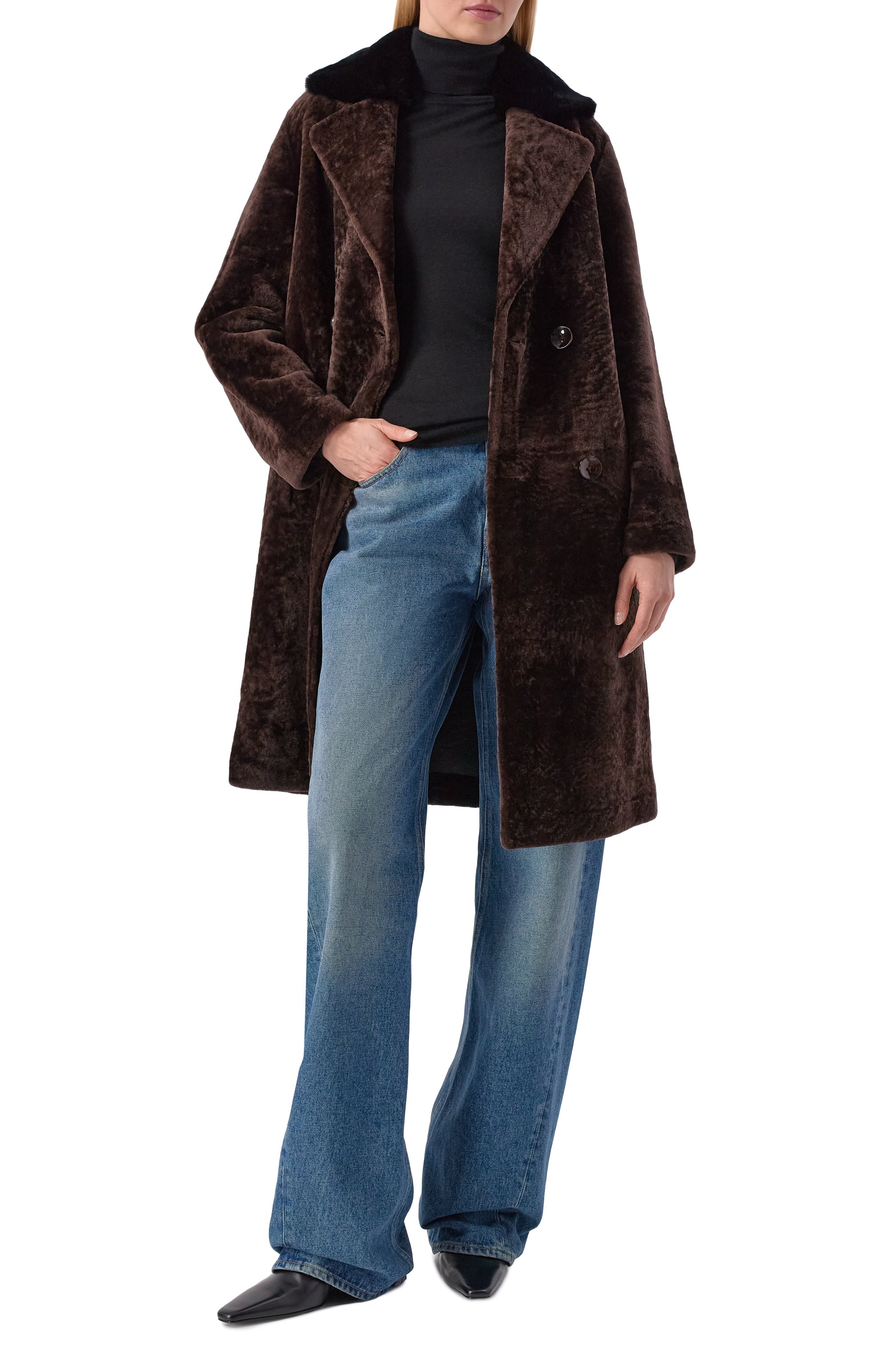 Двусторонняя дубленка с отделкой из кролика VENERA M., арт. 26190F-REX100VM, фото 2