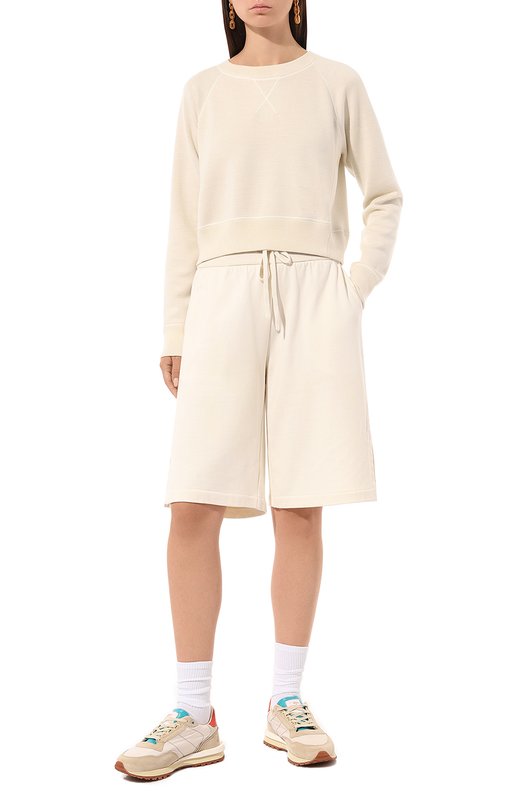 Свитшот из шерсти и шелка Cosy Sunday S1-009-01 Кремовый  S1-009-01 Фото 2