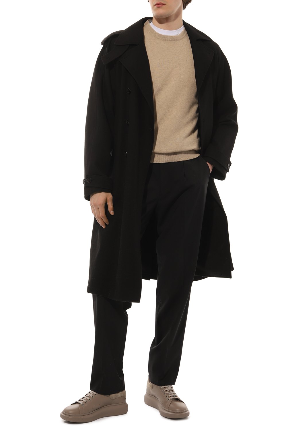 Кожаные кеды oversized ALEXANDER MCQUEEN, арт. 734216/WHZNC, фото 2