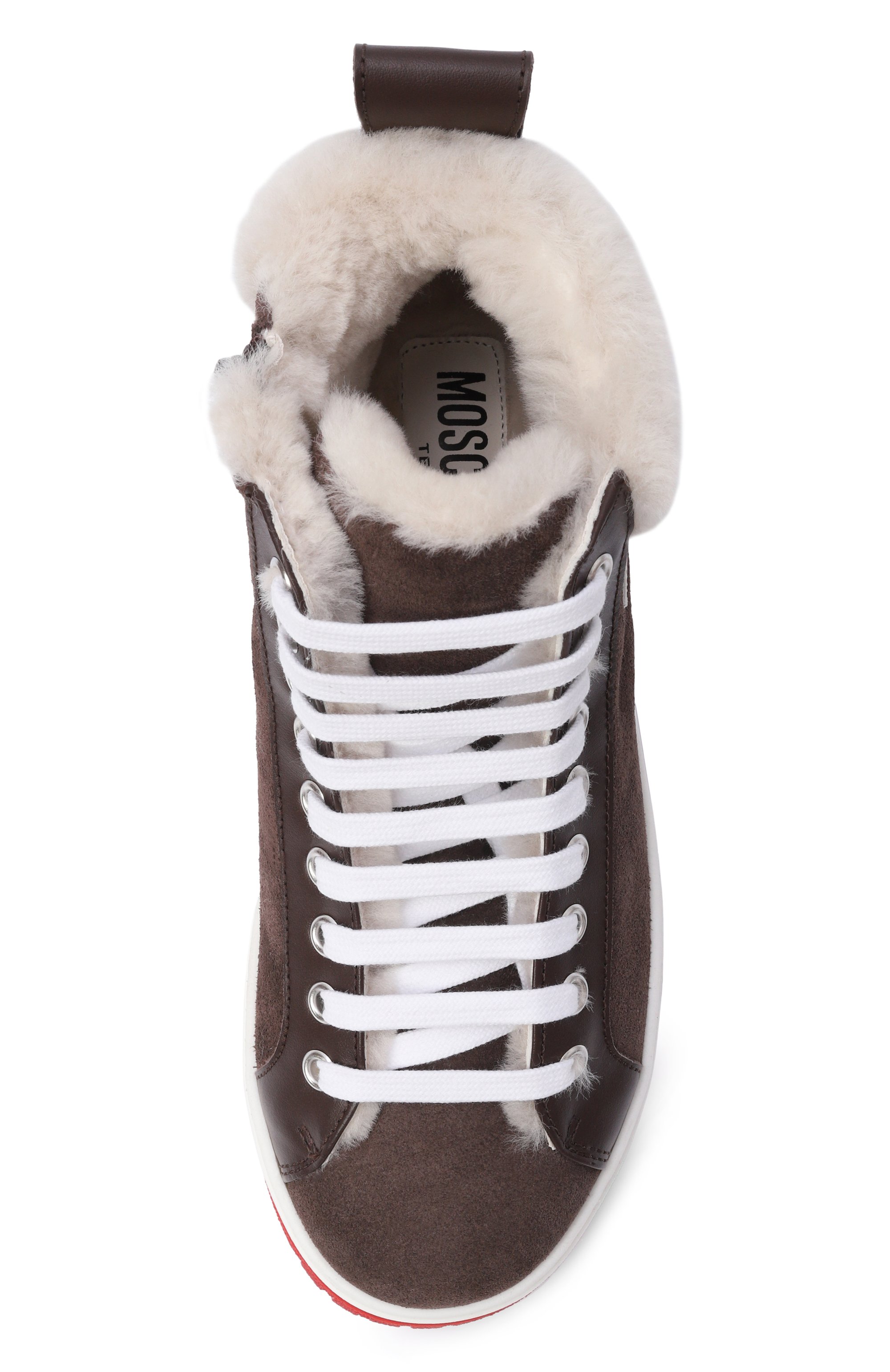 Замшевые кеды MOSCHINO, арт. 84241/VAR3, фото 4