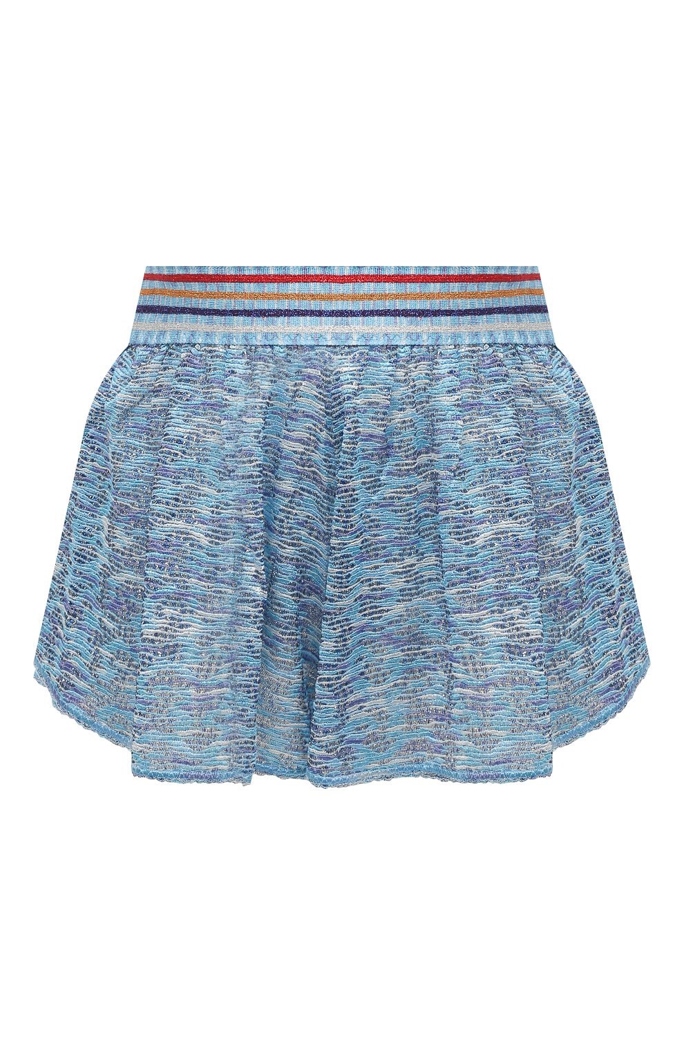 Шорты из вискозы MISSONI голубого цвета по цене 37800 руб., арт. MMI00003/BT0012, фото 1 Шорты из вискозы MISSONI, арт. MMI00003/BT0012, фото 1