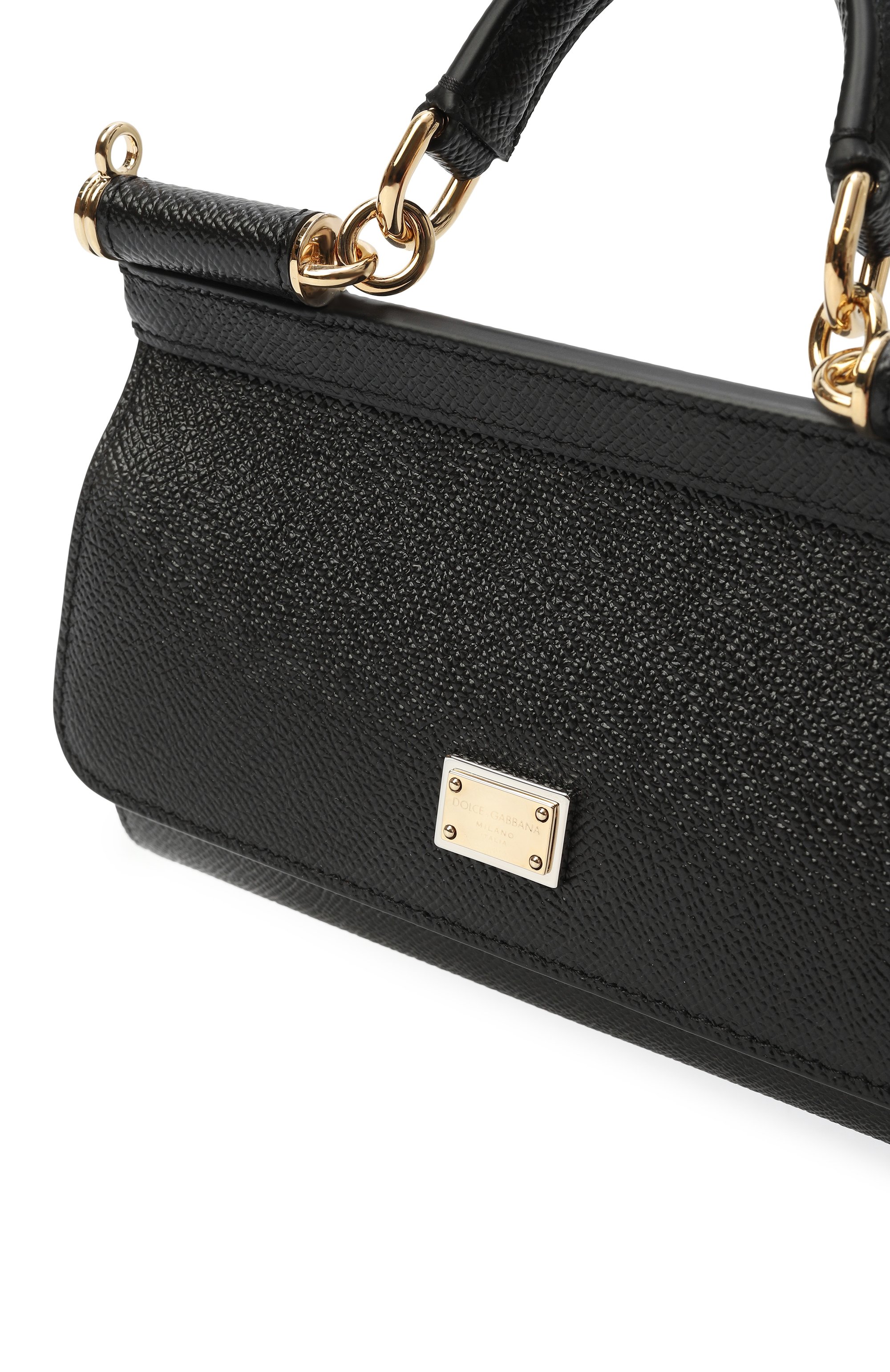 Сумка my sicily small DOLCE & GABBANA черного цвета по цене 143000 руб., арт. BB7116/B1001, фото 6 Сумка my sicily small DOLCE & GABBANA, арт. BB7116/B1001, фото 6