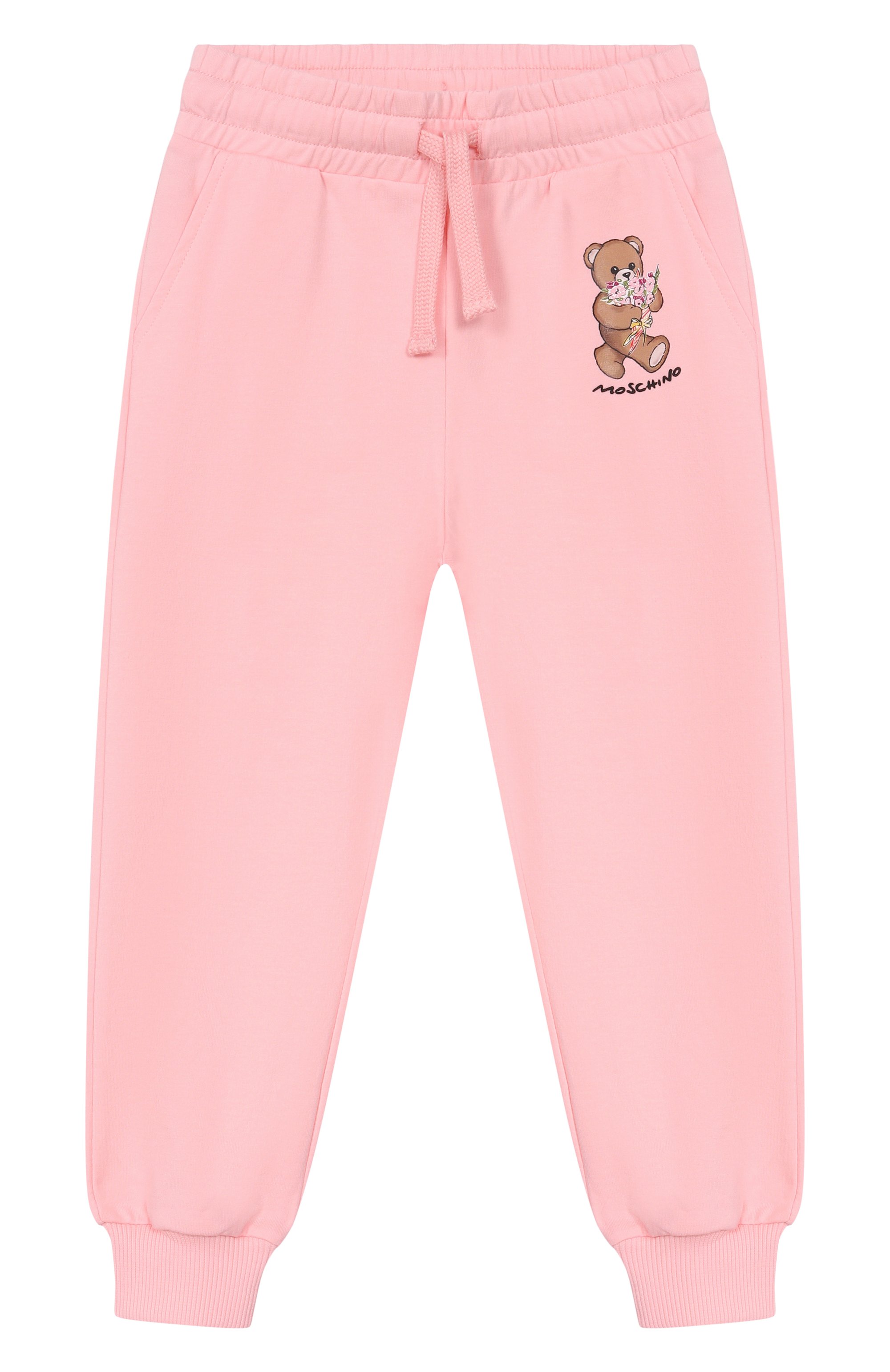 Костюм из толстовки и брюк MOSCHINO светло-розового цвета по цене 28900 руб., арт. HAK033/LDA00, фото 4 Костюм из толстовки и брюк MOSCHINO, арт. HAK033/LDA00, фото 4