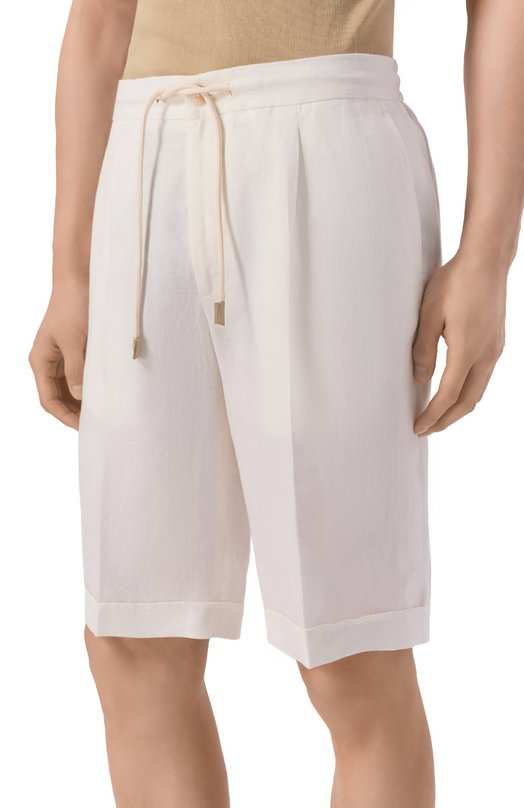 Льняные шорты Gran Sasso 76112/57817 Кремовый  76112/57817 Фото 3